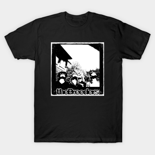 The breeders black white art design T-Shirt by Mordelart